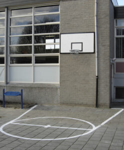 Belijning basketbalveld